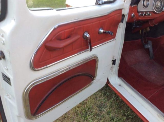 1965 Red Ford F-100 Standard Cab Pickup