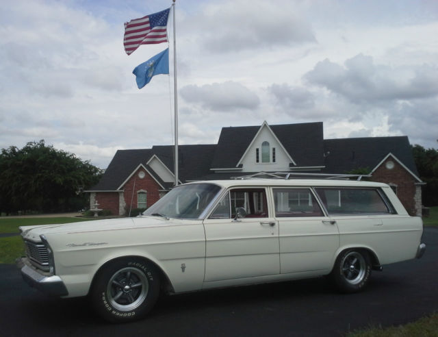 1965 White Ford Galaxie Wagon