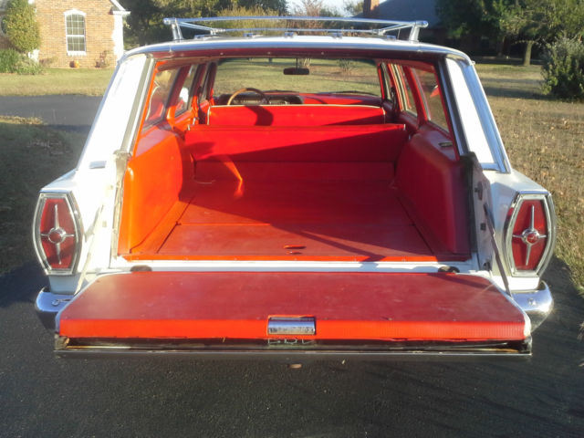 1965 White Ford Galaxie Wagon