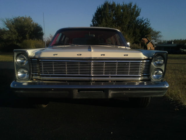 1965 White Ford Galaxie Wagon