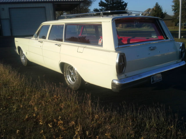 1965 White Ford Galaxie Wagon