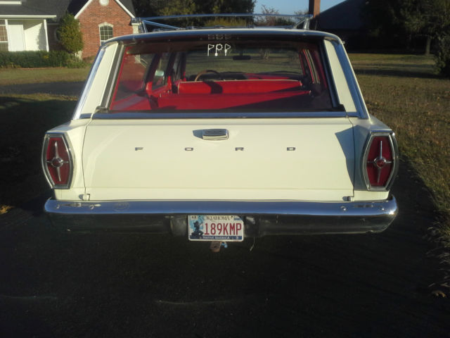 1965 White Ford Galaxie Wagon