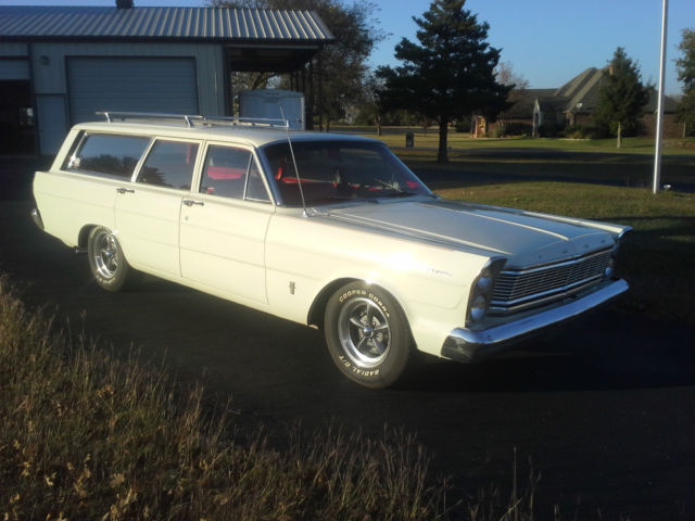 1965 White Ford Galaxie Wagon