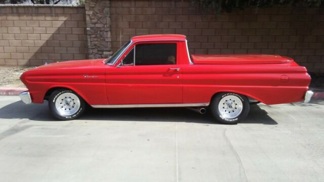 1965 Red Ford Ranchero Standard Cab Pickup