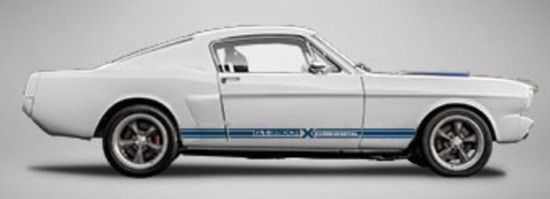 1965 White Ford Mustang Fastback
