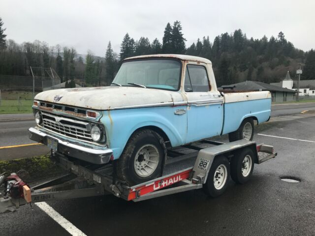 1965 Blue Ford F-100 Short bed
