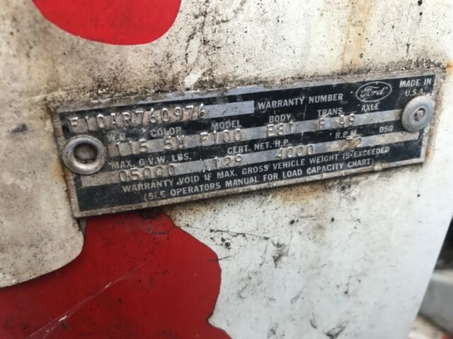 1965 Blue Ford F-100 Short bed