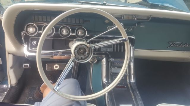 1965 Metallic Turquoise Ford Thunderbird Convertible