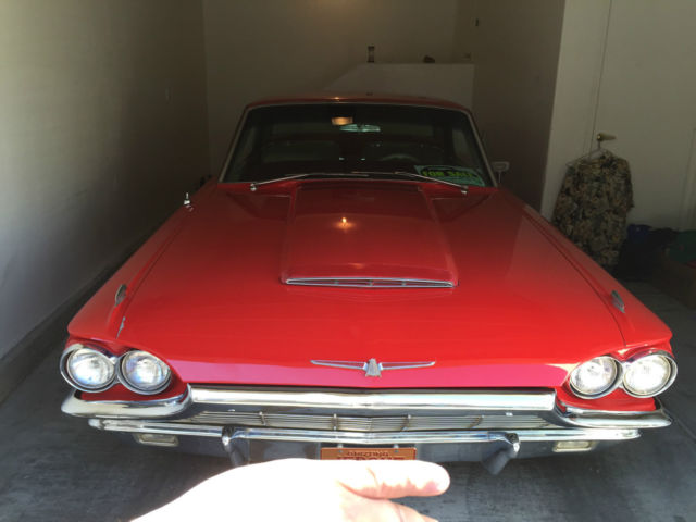 1965 Red Ford Thunderbird Hardtop