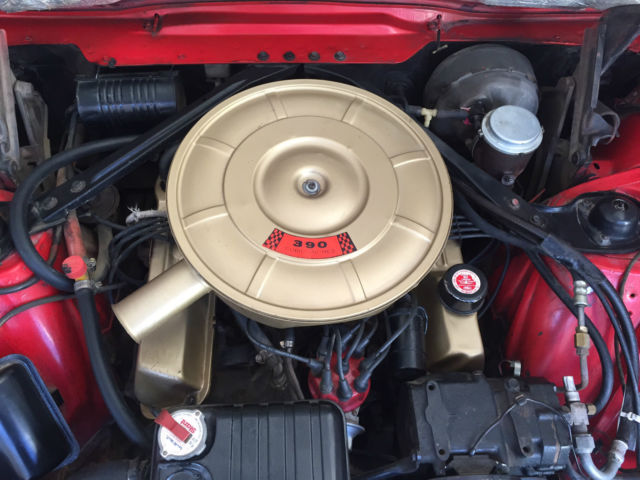 1965 Red Ford Thunderbird Hardtop