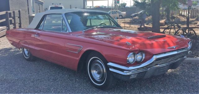1965 Red Ford Thunderbird Convertible