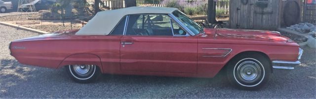 1965 Red Ford Thunderbird Convertible