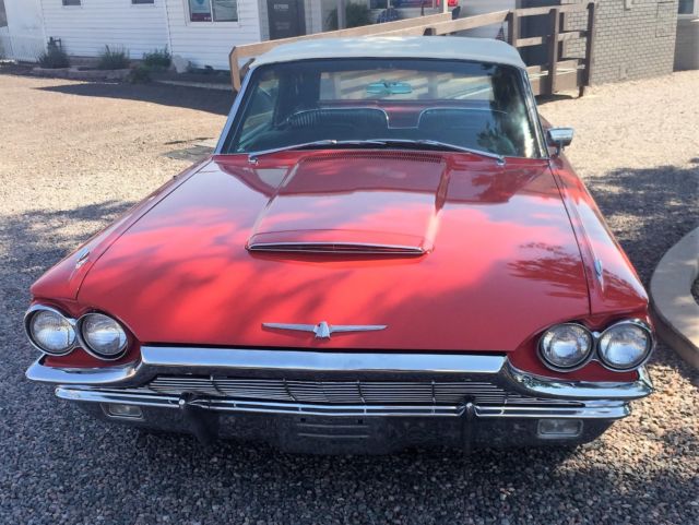 1965 Red Ford Thunderbird Convertible