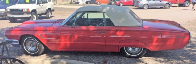 1965 Red Ford Thunderbird Convertible
