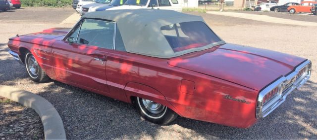 1965 Red Ford Thunderbird Convertible