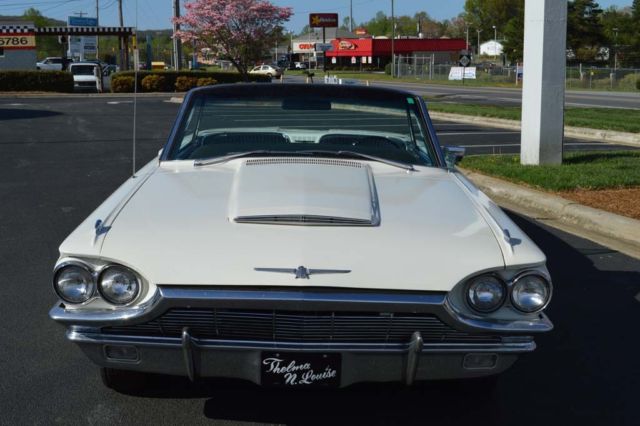 1965 White Ford Thunderbird Convertible