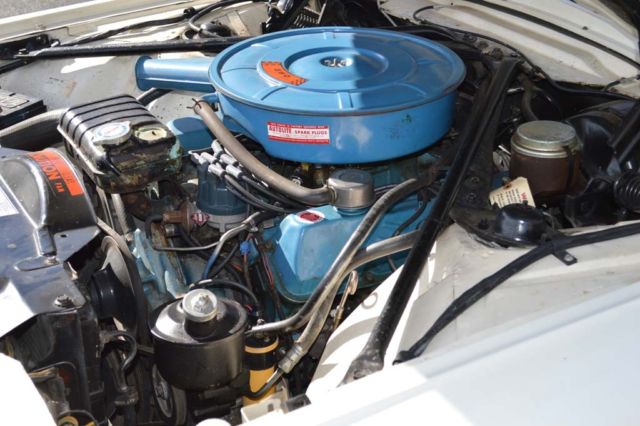 1965 White Ford Thunderbird Convertible