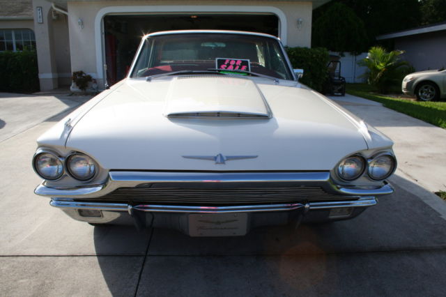 1965 White Ford Thunderbird