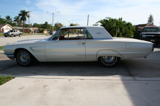 1965 White Ford Thunderbird