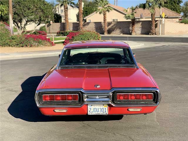 1965 Red Ford Thunderbird coupe