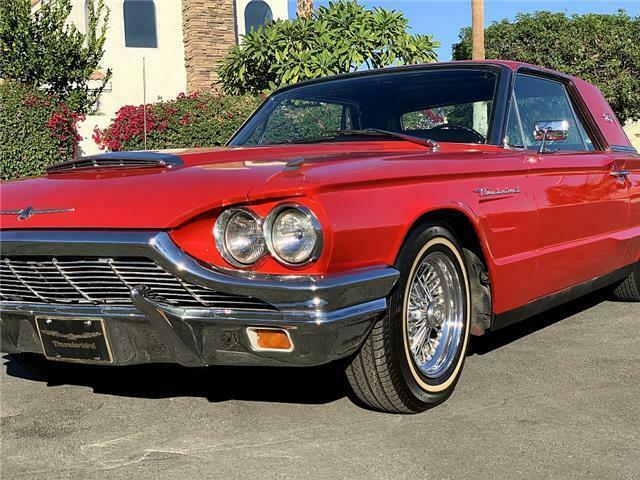 1965 Red Ford Thunderbird coupe