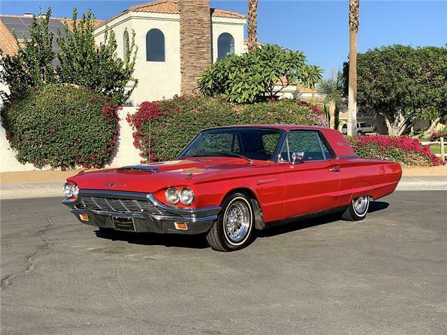 1965 Red Ford Thunderbird coupe