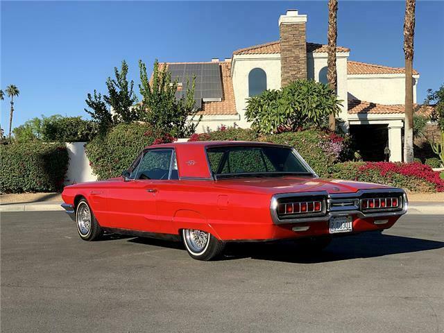 1965 Red Ford Thunderbird coupe