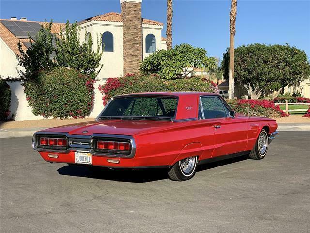 1965 Red Ford Thunderbird coupe