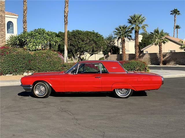 1965 Red Ford Thunderbird coupe