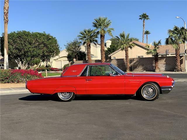 1965 Red Ford Thunderbird coupe