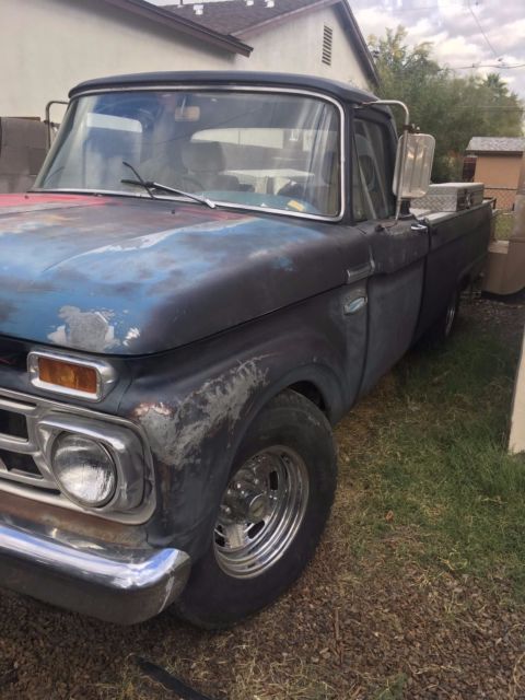 1965 Black Ford F-100 single cab