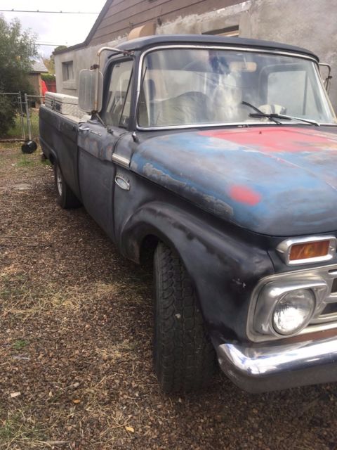 1965 Black Ford F-100 single cab