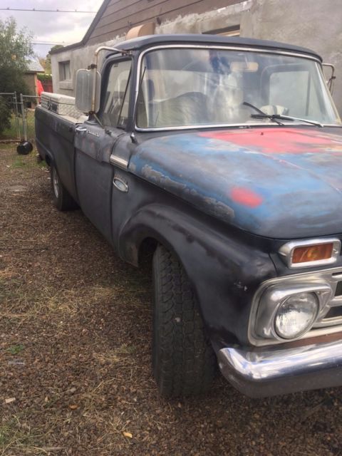 1965 Black Ford F-100 single cab