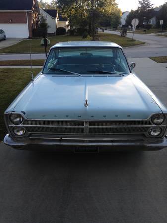 1965 Blue Plymouth Fury Coupe