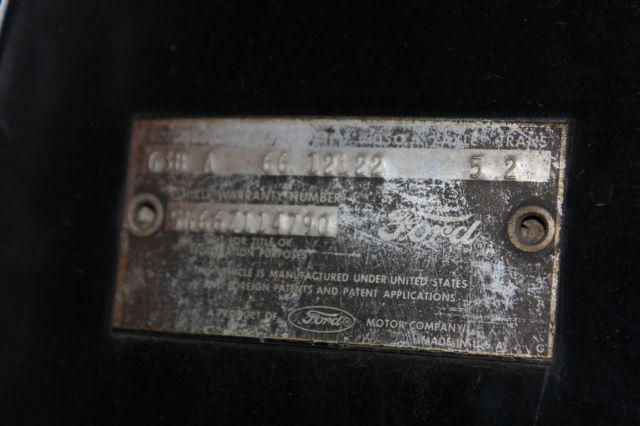 1965 Black Ford Galaxie Fastback