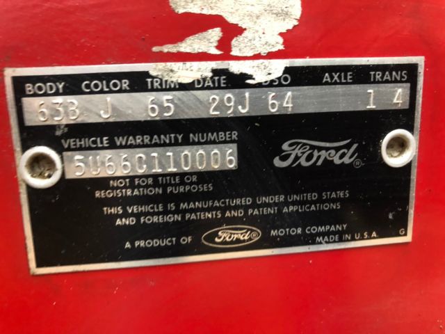 1965 RANGOON RED Ford Galaxie Coupe