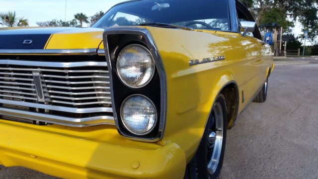 1965 Yellow Ford Galaxie Hardtop