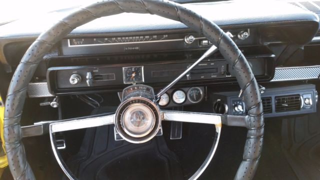 1965 Yellow Ford Galaxie Hardtop