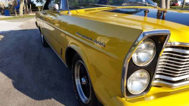 1965 Yellow Ford Galaxie Hardtop