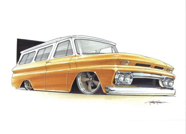 1965 Orange GMC Suburban U/K