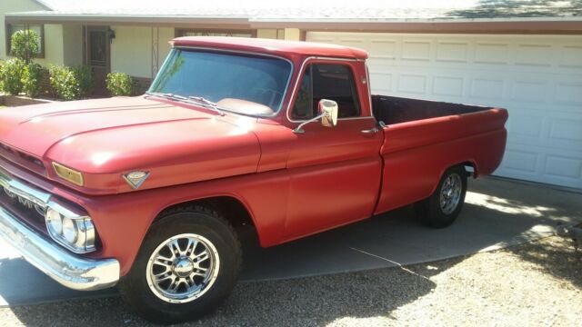 1965 Red Chevrolet C-10 Standard Cab Pickup
