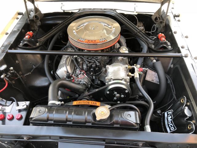 1965 Wimbledon white blue stripes Ford Mustang Fastback