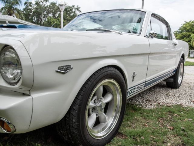 1965 White Ford Mustang Fast Back