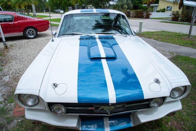 1965 White Ford Mustang Fast Back