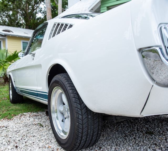1965 White Ford Mustang Fast Back