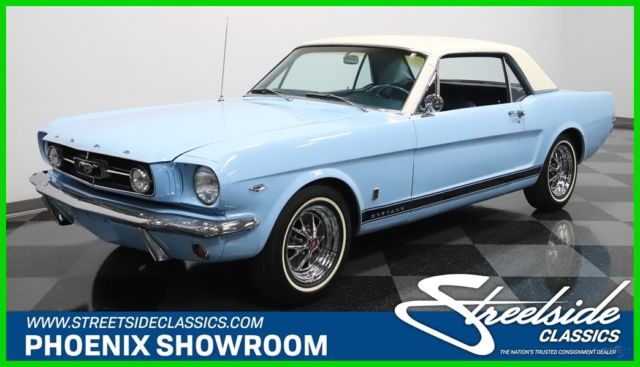 1965 Blue Ford Mustang