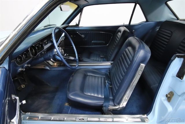 1965 Blue Ford Mustang