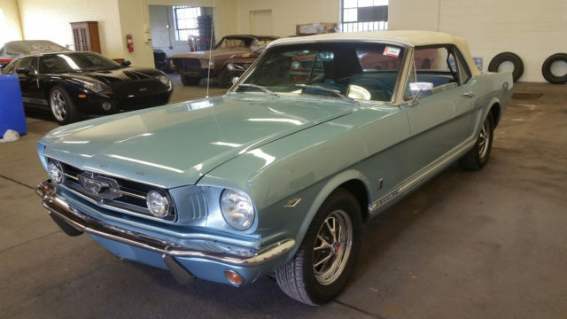 1965 Silver Blue Ford Mustang Convertible