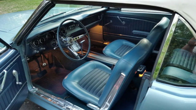1965 Silver Blue Ford Mustang Convertible