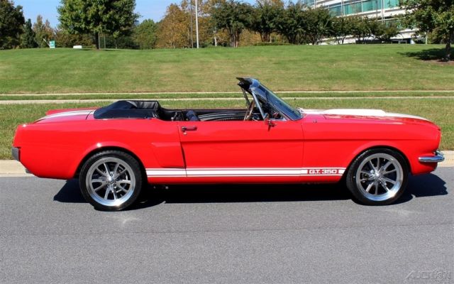 1965 White Ford Mustang Convertible